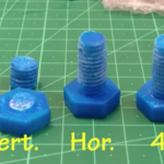 3Dプリンター製のボルトの作り方による強度の違い